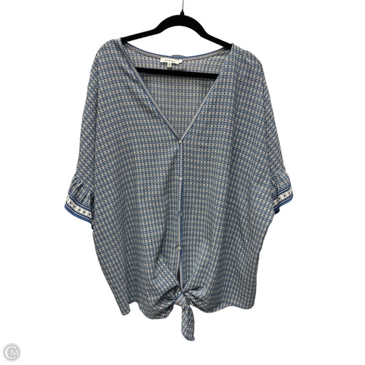 Top Short Sleeve By Max Studio In Multi-colored, Size: 2x