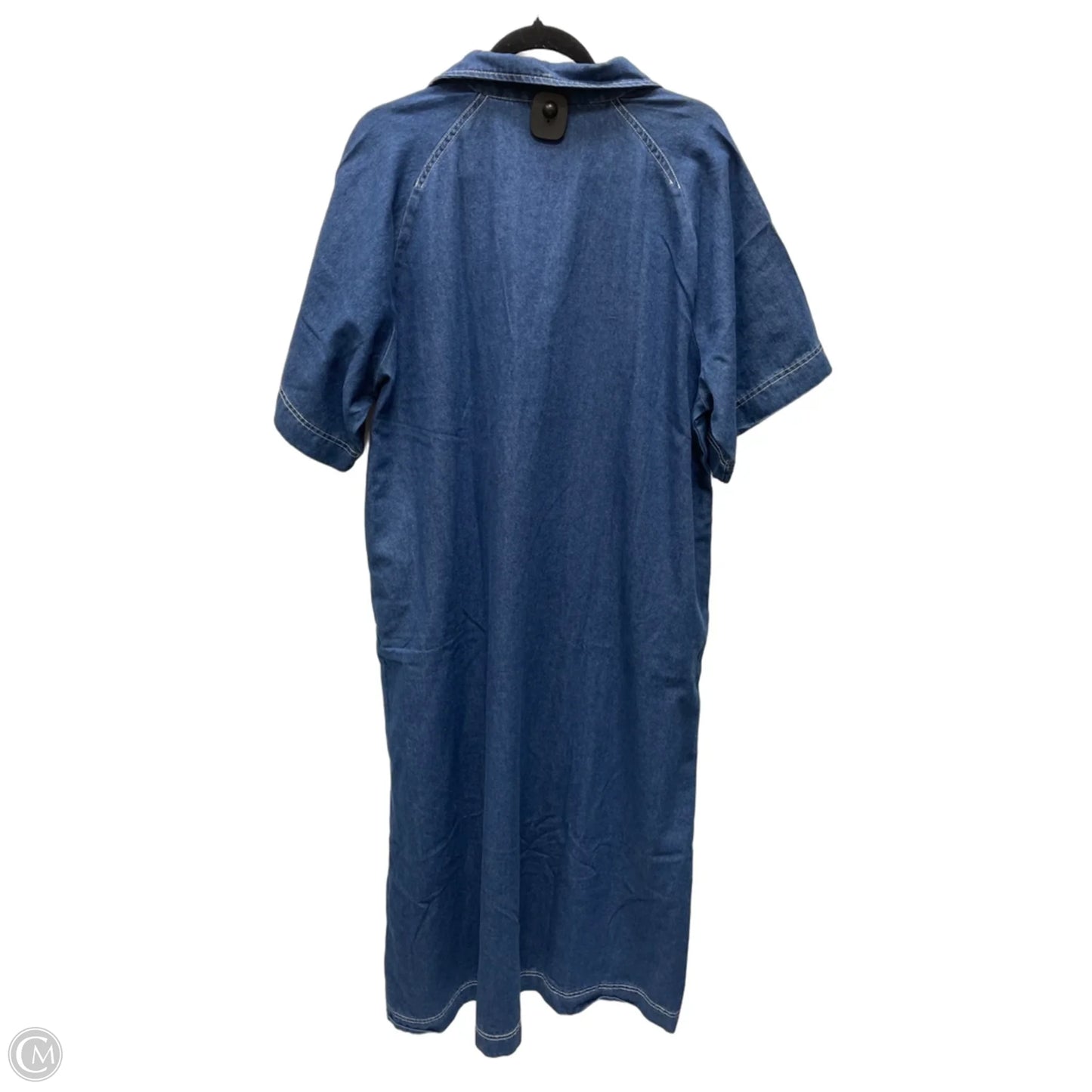 Dress Casual Maxi By Clothes Mentor In Blue Denim, Size: Xl