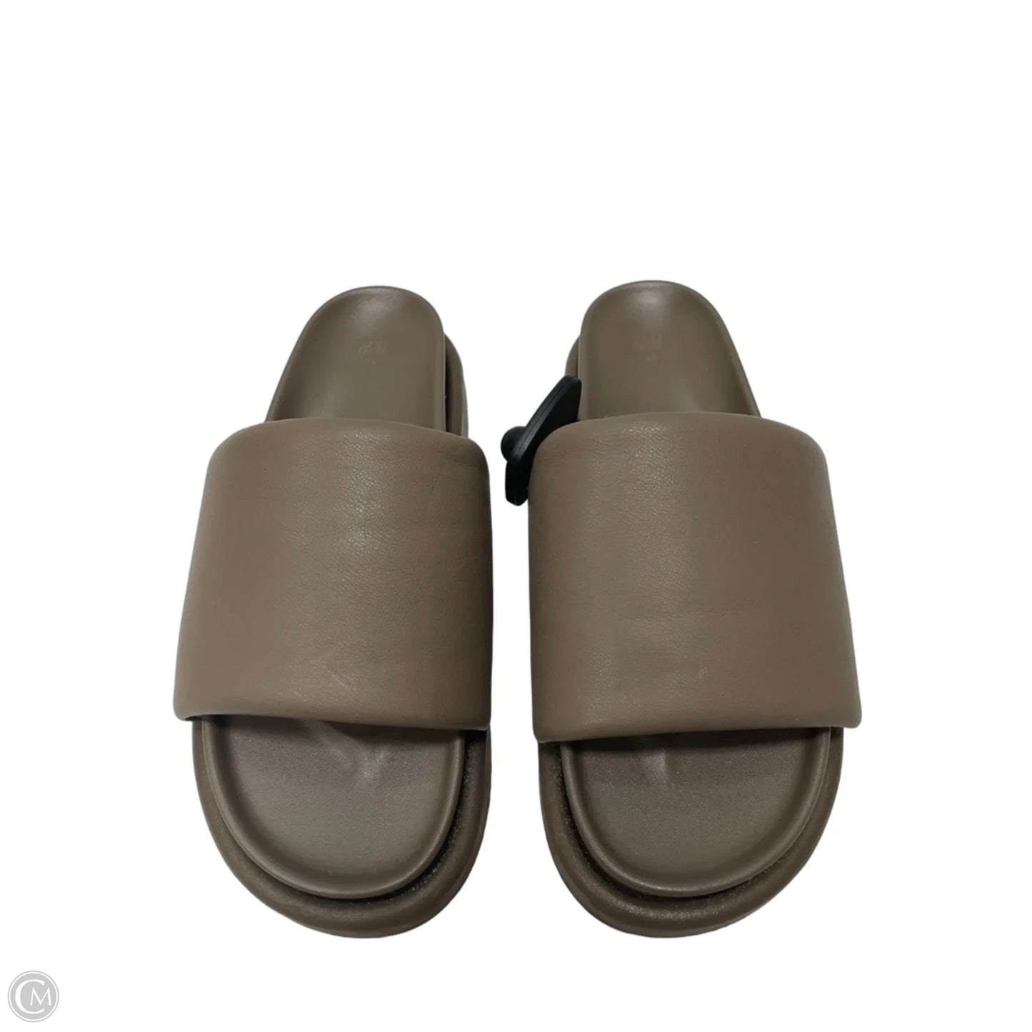 Sandals Flats By H&m In Taupe, Size: 7.5