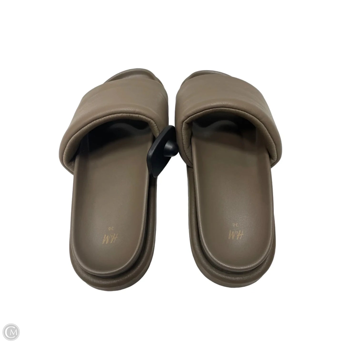 Sandals Flats By H&m In Taupe, Size: 7.5