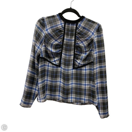Top Long Sleeve By Cma In Plaid Pattern, Size: Xs