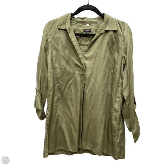 Top Long Sleeve By Talbots In Green, Size: S