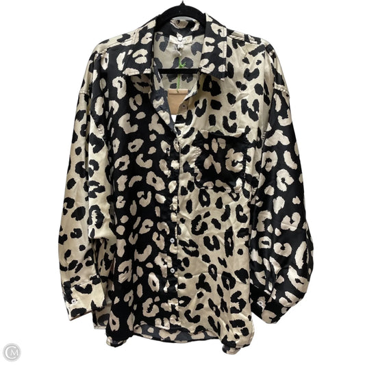 Top Long Sleeve By Umgee In Animal Print, Size: Xl