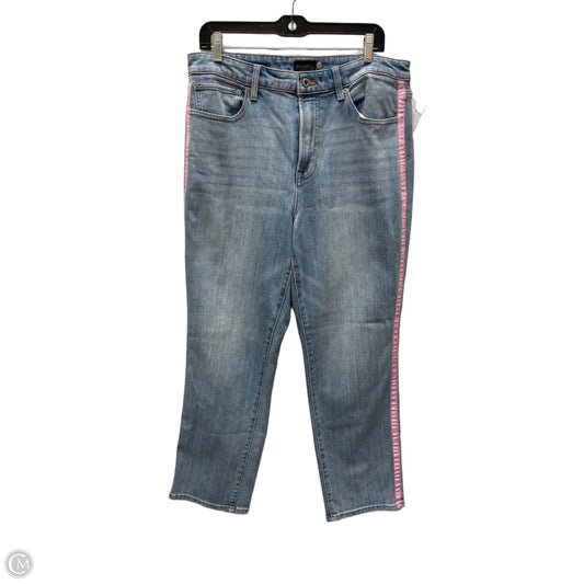 Jeans Straight By Talbots In Blue Denim, Size: 12