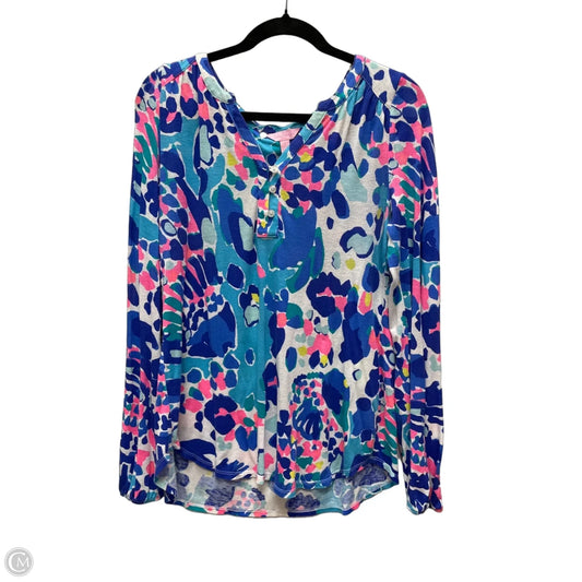 Top Long Sleeve Designer By Lilly Pulitzer In Multi-colored, Size: S
