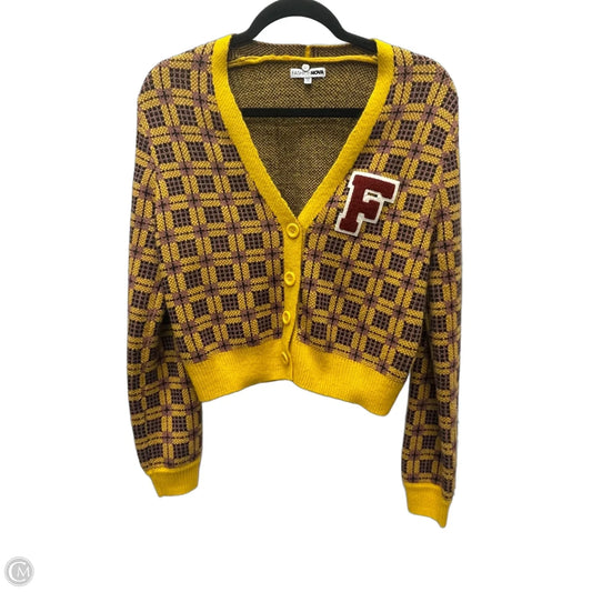Sweater Cardigan By Fashion Nova In Plaid Pattern, Size: S