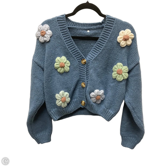 Sweater Cardigan By Cider In Floral Print, Size: Xs