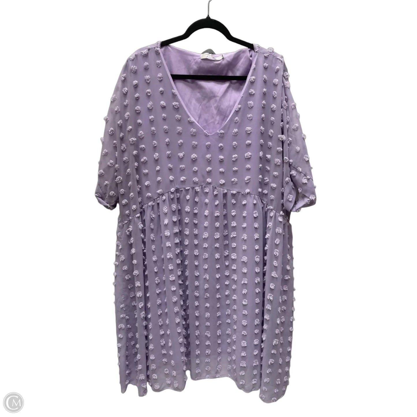 Dress Casual Short By Clothes Mentor In Purple, Size: 4x