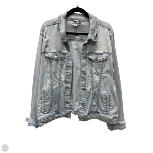 Jacket Denim By Ava & Viv In Blue Denim, Size: 2x