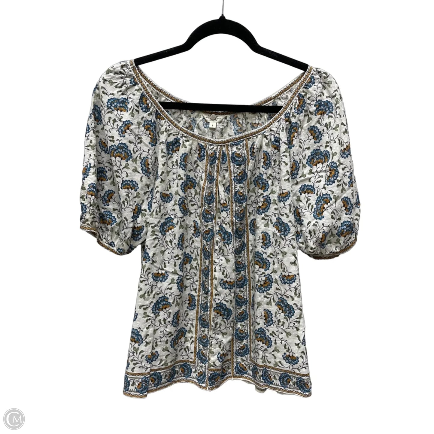 Top Short Sleeve By Max Studio In Floral Print, Size: S