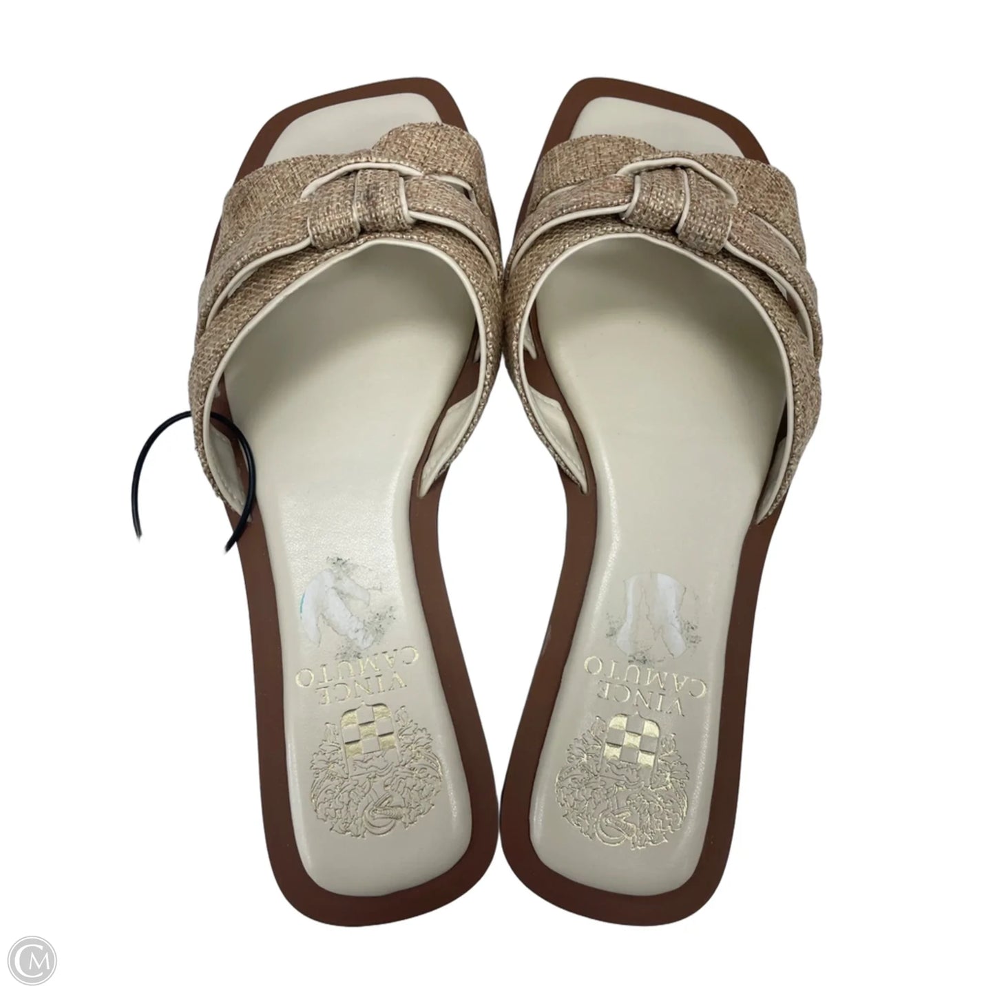 Sandals Flats By Vince Camuto In Cream & Tan, Size: 8
