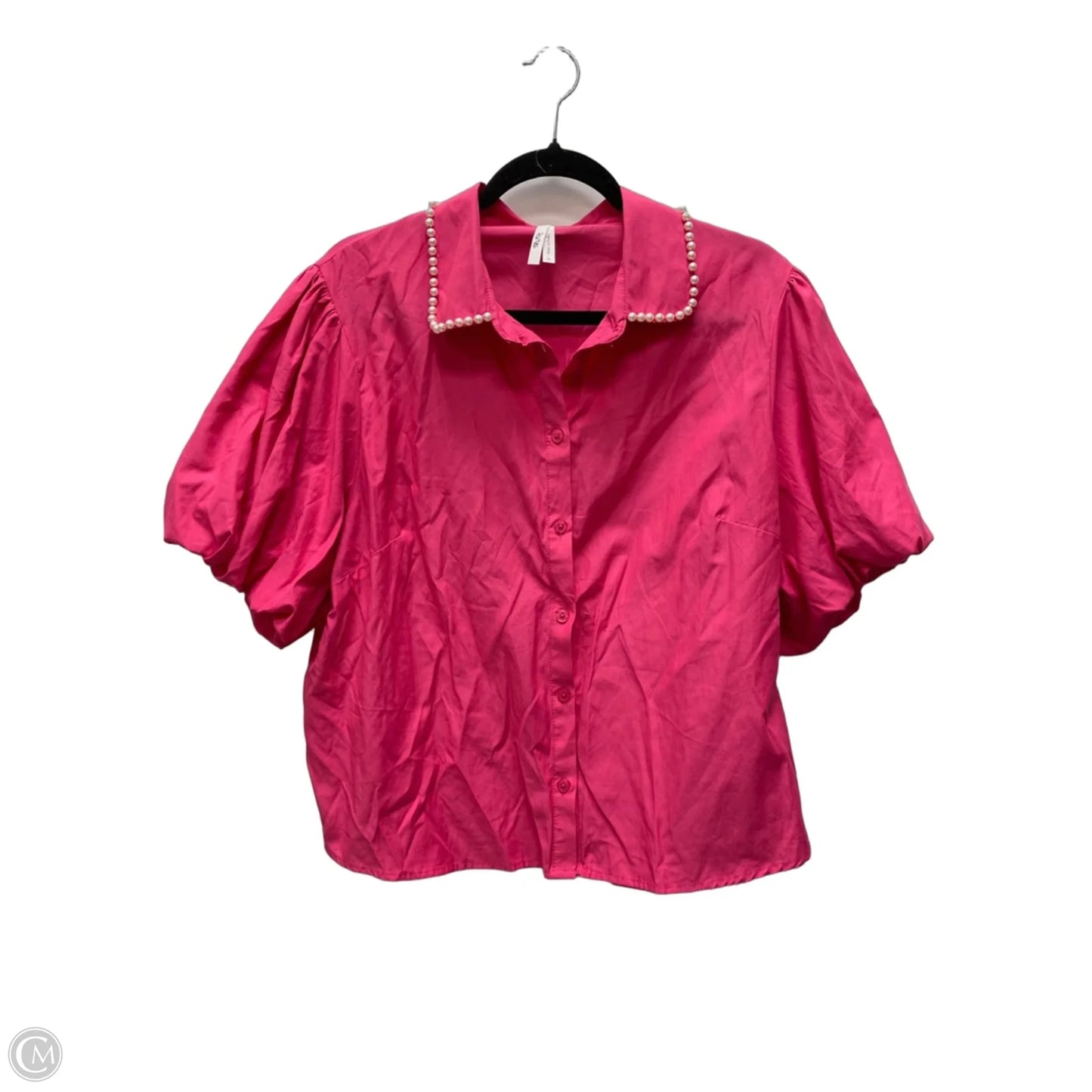 Top Short Sleeve By Truth In Pink, Size: 1x