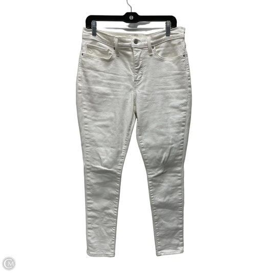 Jeans Skinny By Levis In White Denim, Size: 12
