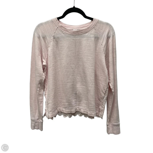 Top Long Sleeve By J. Crew In Pink, Size: M