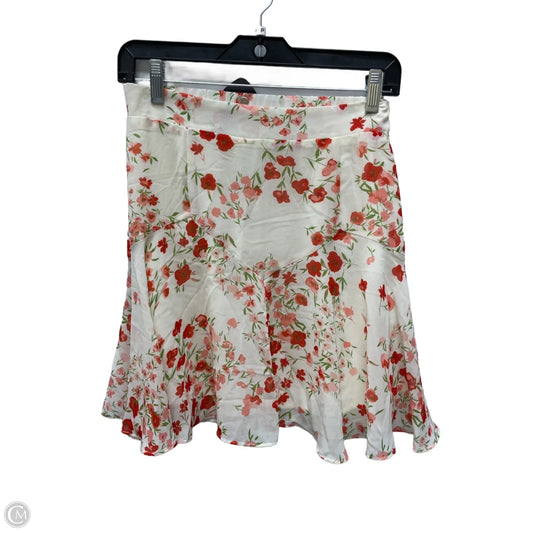 Skirt Mini & Short By Sugar Lips In Floral Print, Size: S