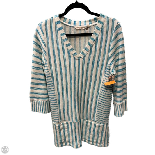 Tunic 3/4 Sleeve By Soft Surroundings In Striped Pattern, Size: S