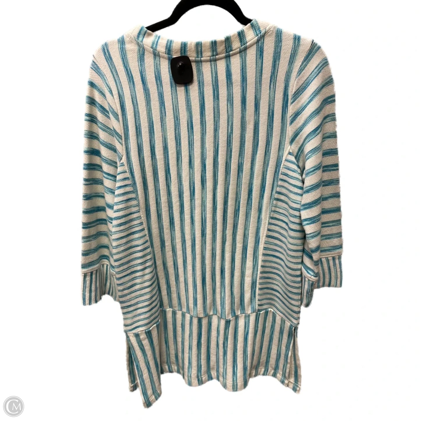 Tunic 3/4 Sleeve By Soft Surroundings In Striped Pattern, Size: S