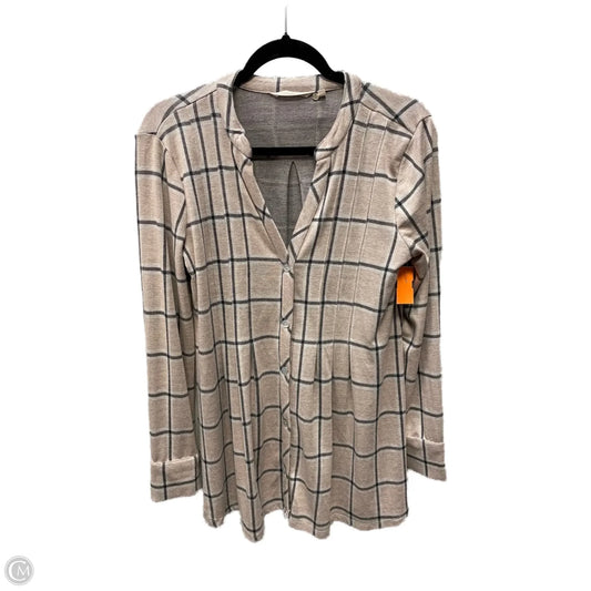 Tunic Long Sleeve By Soft Surroundings In Plaid Pattern, Size: S