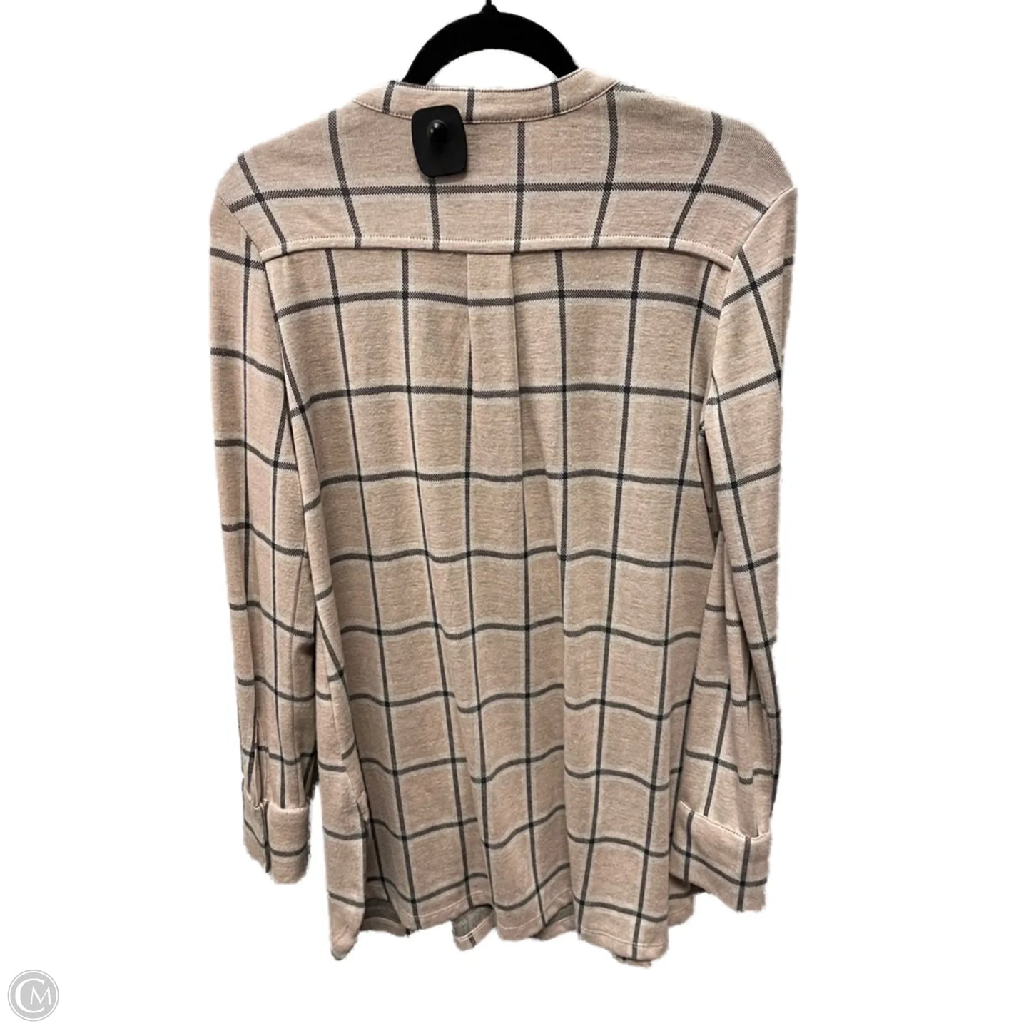 Tunic Long Sleeve By Soft Surroundings In Plaid Pattern, Size: S