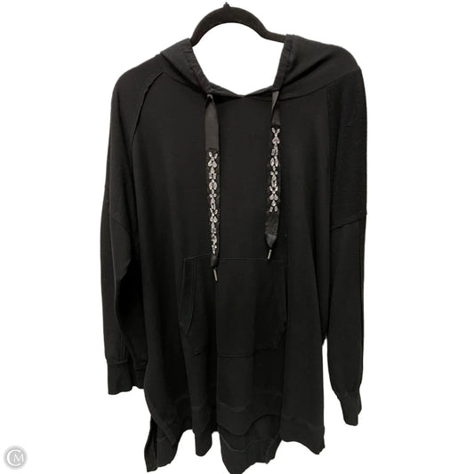 Athletic Top Long Sleeve Hoodie By Cme In Black, Size: 3x