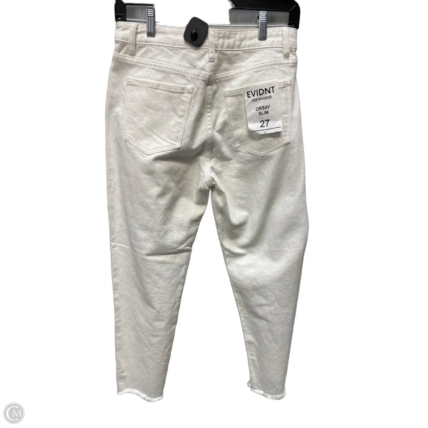 Jeans Cropped By Evidnt In White Denim, Size: 4