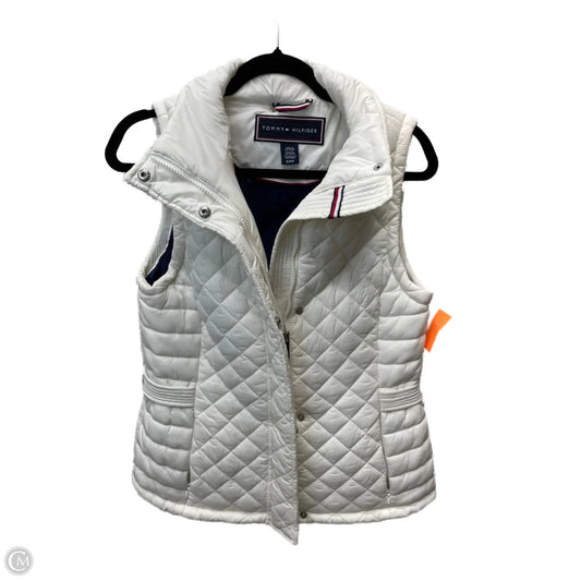 Vest Puffer & Quilted By Tommy Hilfiger In White, Size: S