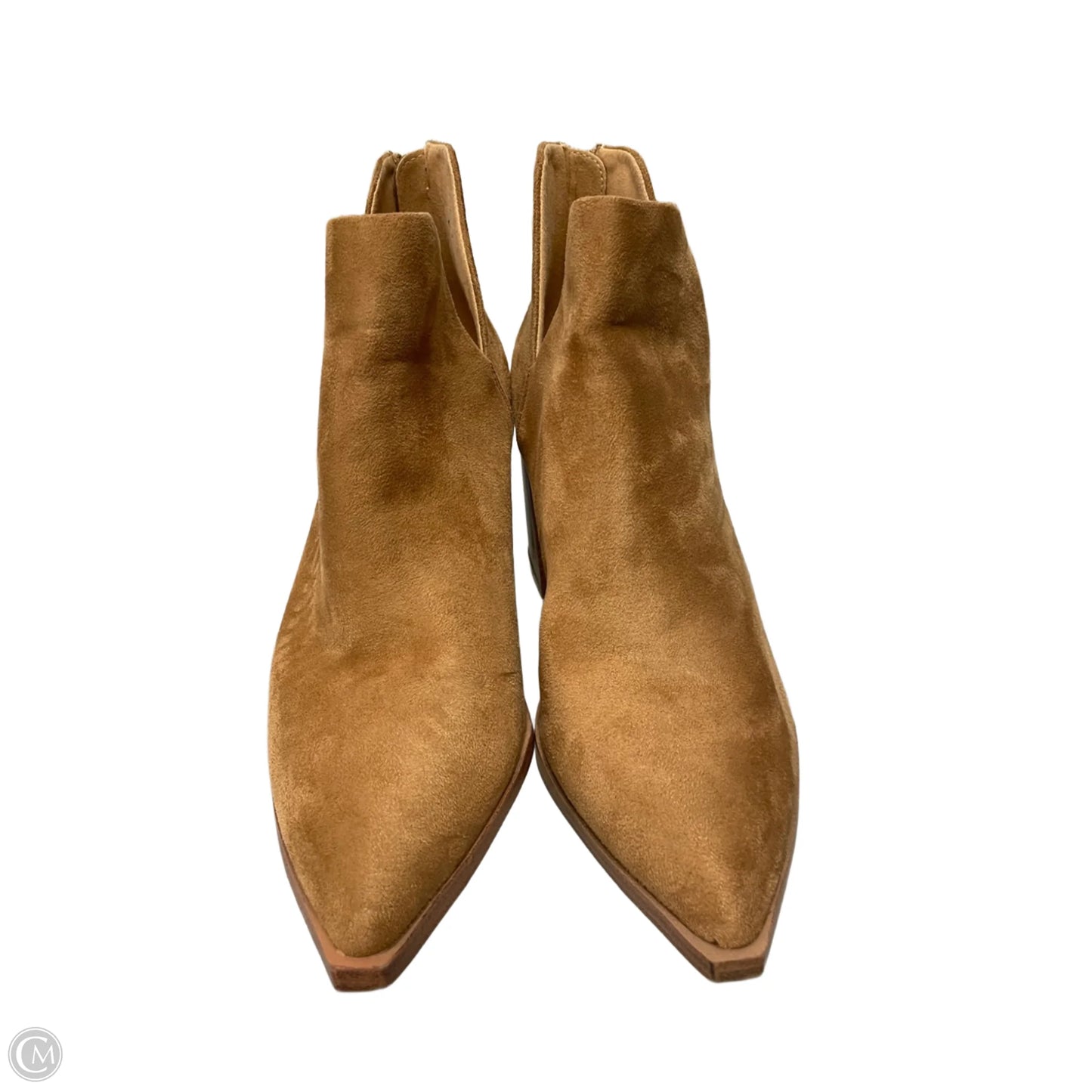 Boots Ankle Heels By Cme In Tan, Size: 10