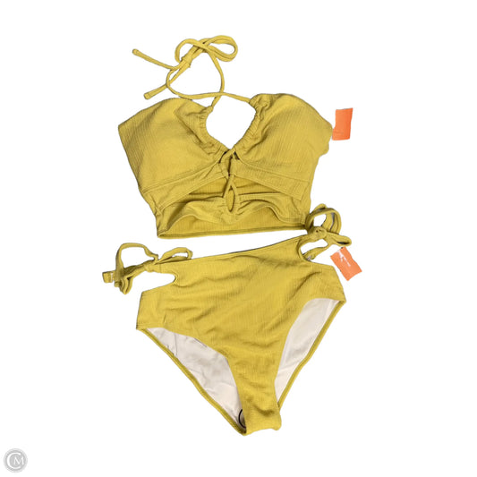 Swimsuit 2pc By Shein In Yellow, Size: L