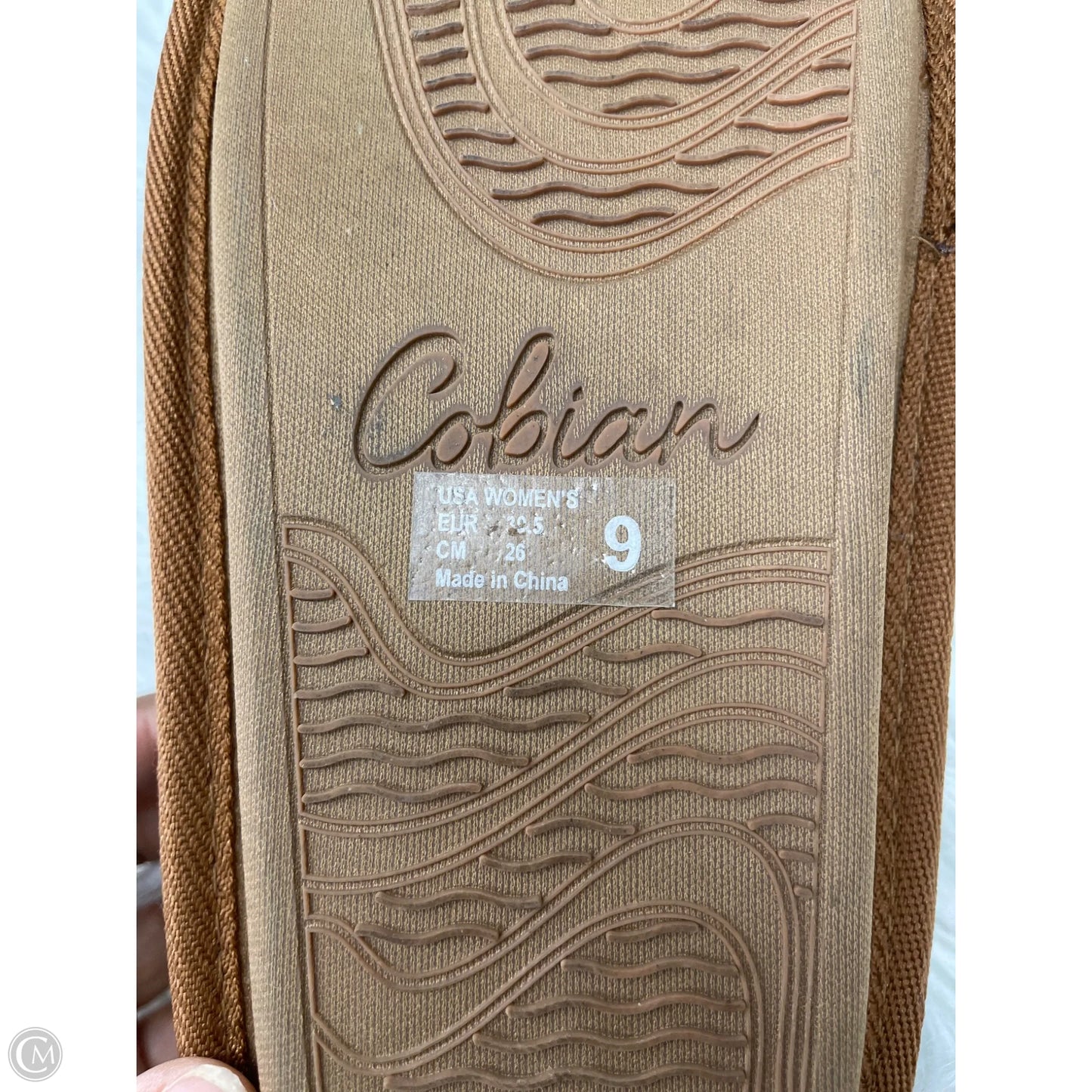 Shoes Flats By Cme In Blue & Brown, Size: 9