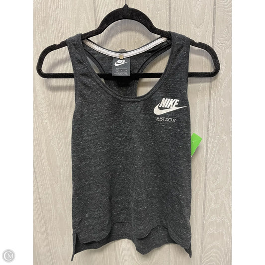 Athletic Tank Top By Nike In Grey, Size: S