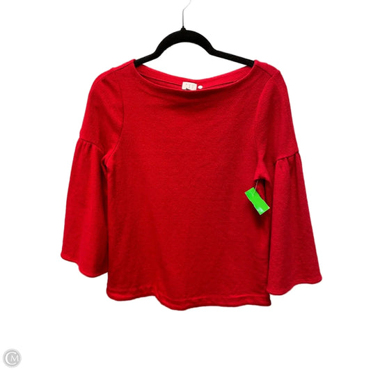 Top Long Sleeve By A New Day In Red, Size: Xs