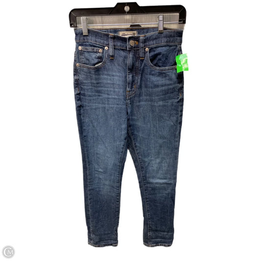 Jeans Skinny By Madewell In Blue Denim, Size: 0