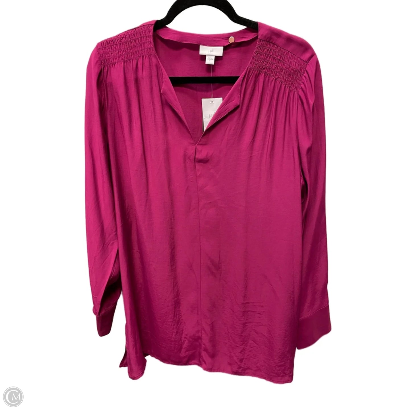 Blouse Long Sleeve By J. Jill In Pink, Size: M