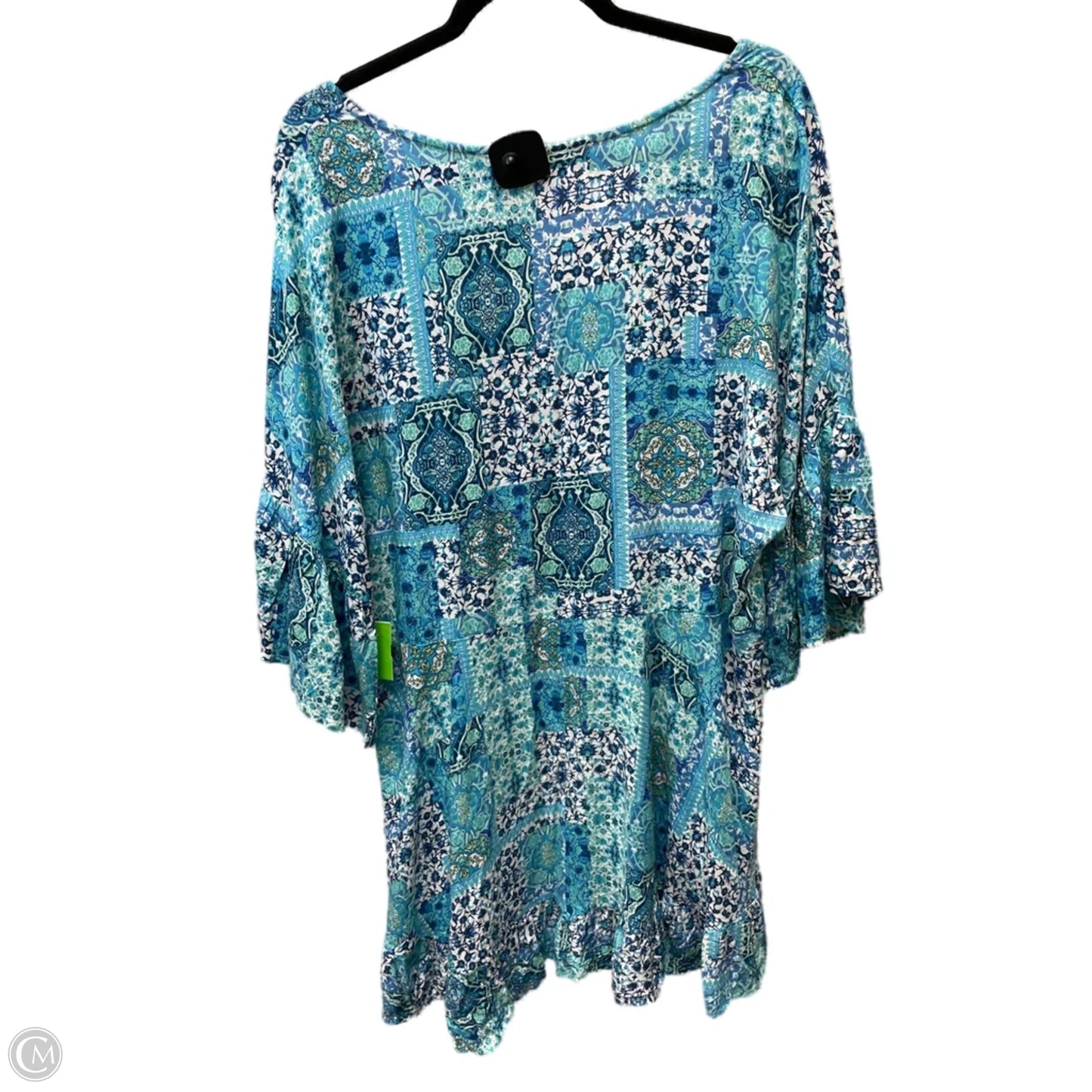 Tunic 3/4 Sleeve By Avenue In Floral Print, Size: 1x