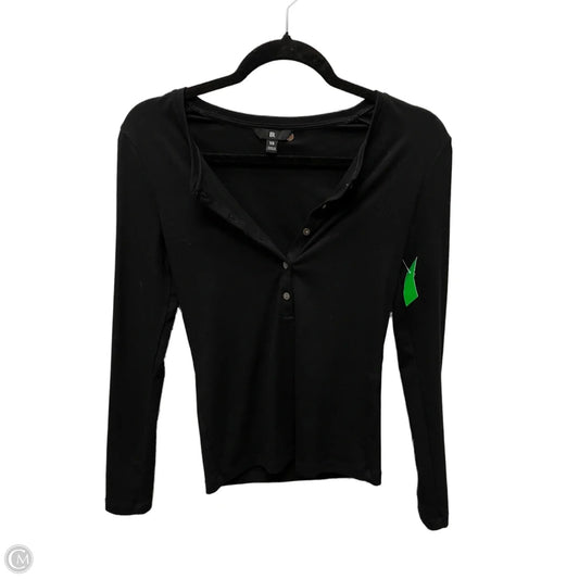 Top Long Sleeve By Banana Republic In Black, Size: Xs