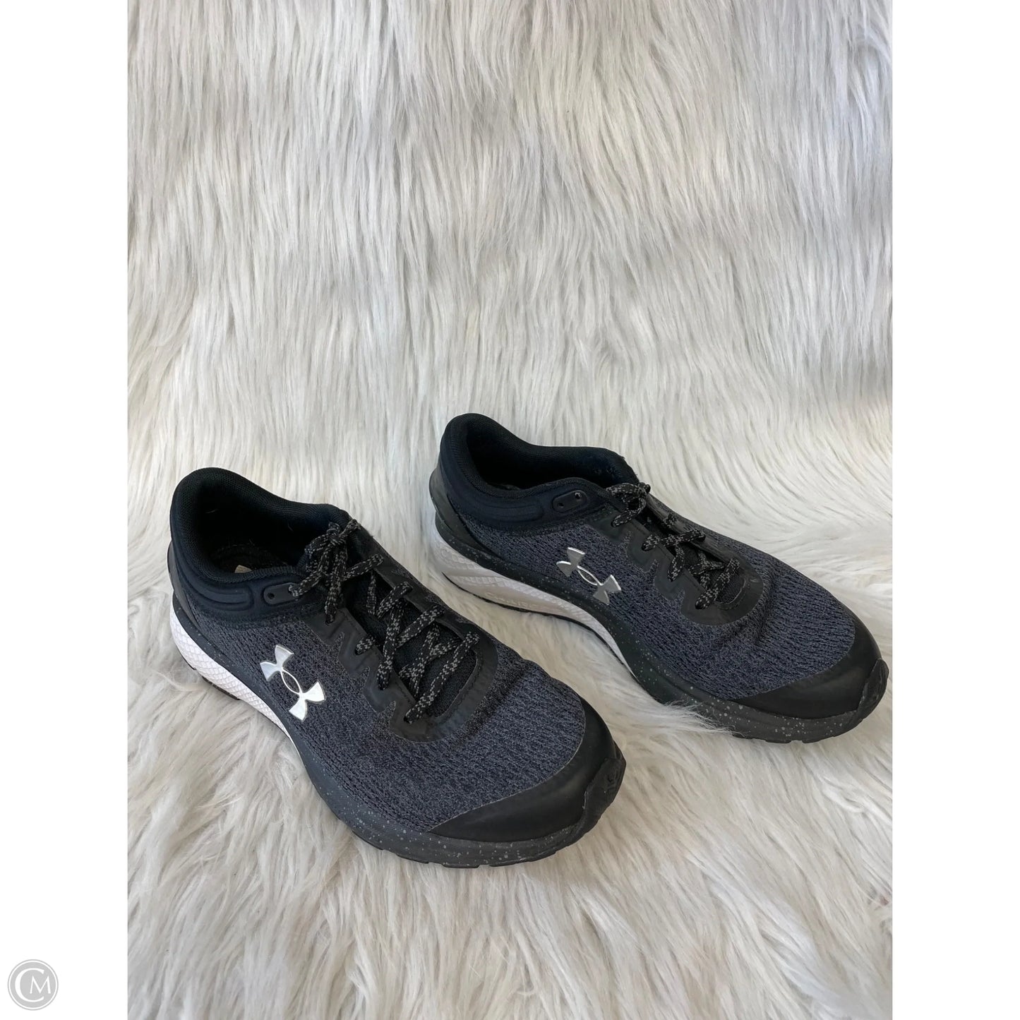 Shoes Athletic By Under Armour In Black & Grey, Size: 9
