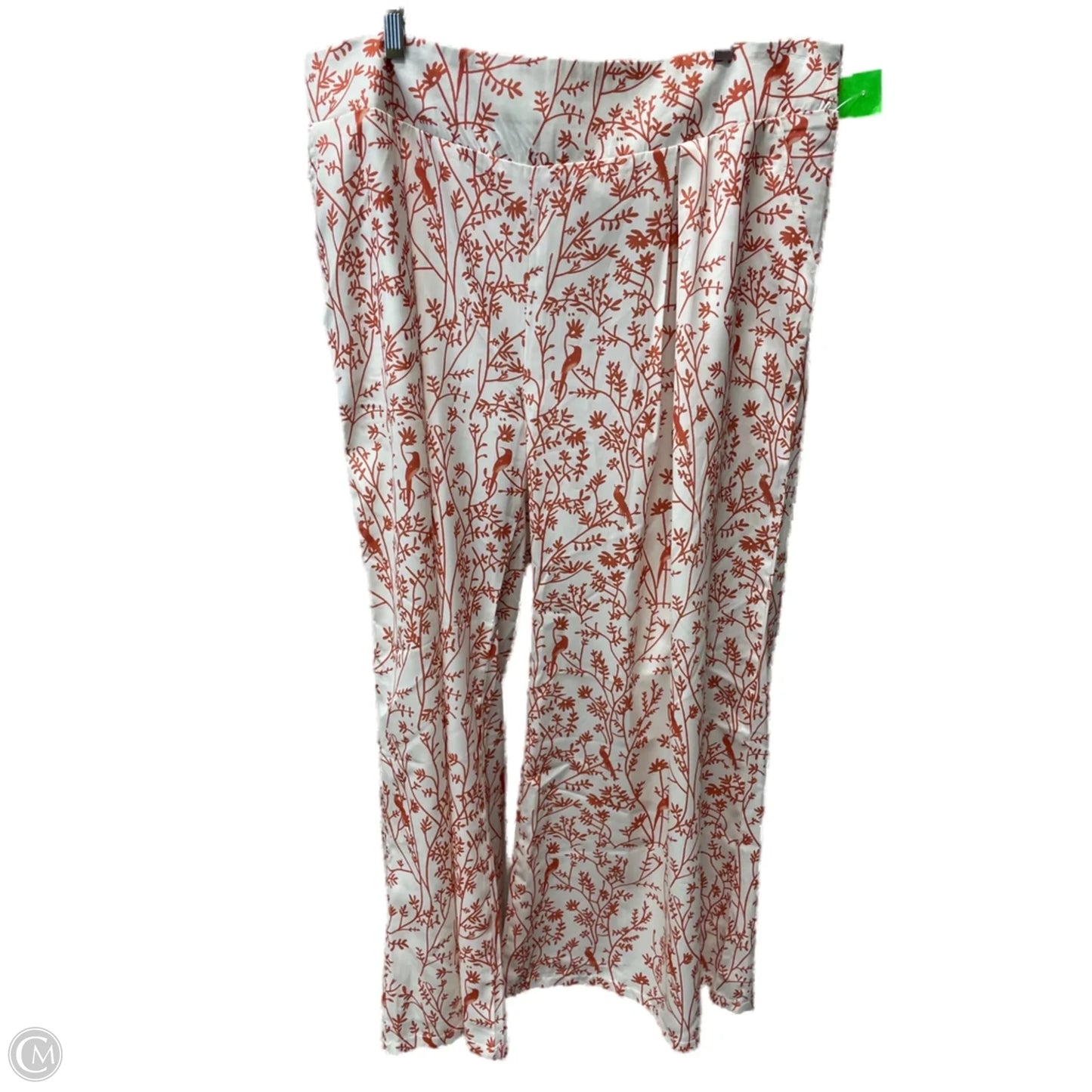 Pants Other By Clothes Mentor In Orange & White, Size: 20