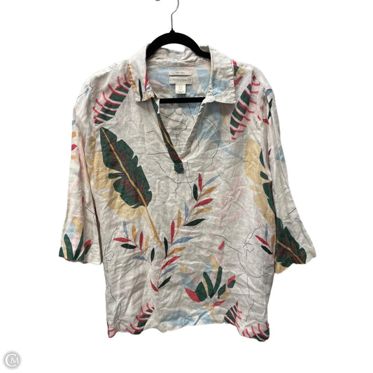 Top 3/4 Sleeve By Cynthia Rowley In Multi-colored, Size: 1x
