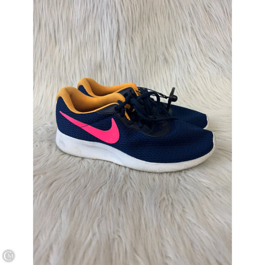Shoes Athletic By Nike In Blue & Yellow, Size: 9