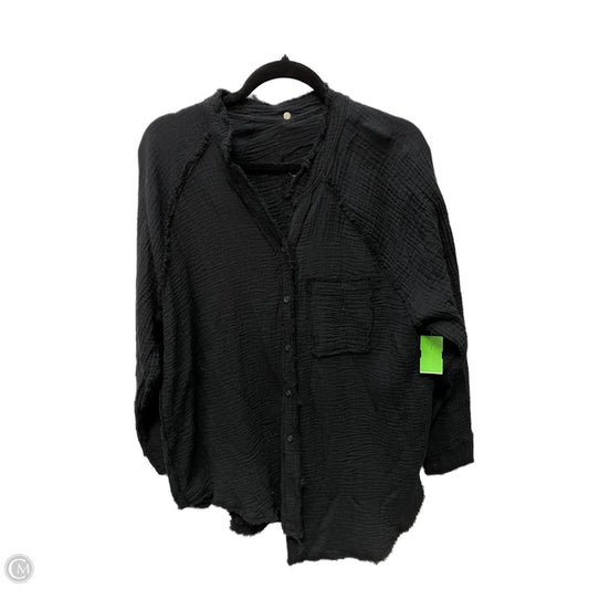 Top Long Sleeve By Aerie In Black, Size: Xs