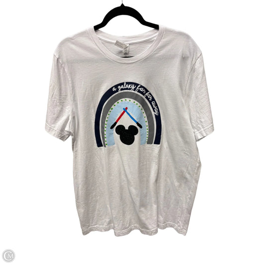 Top Short Sleeve By Bella + Canvas In White, Size: Xl