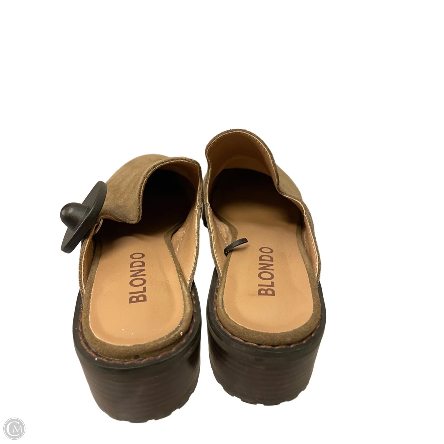 Shoes Heels Block By Blondo In Taupe, Size: 7