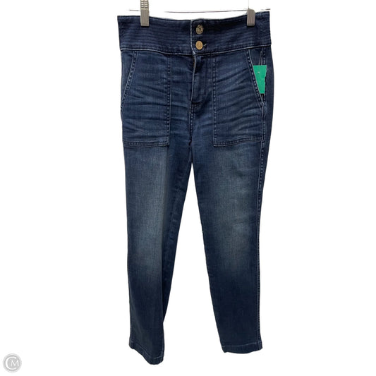 Jeans Straight By White House Black Market In Blue Denim, Size: 0