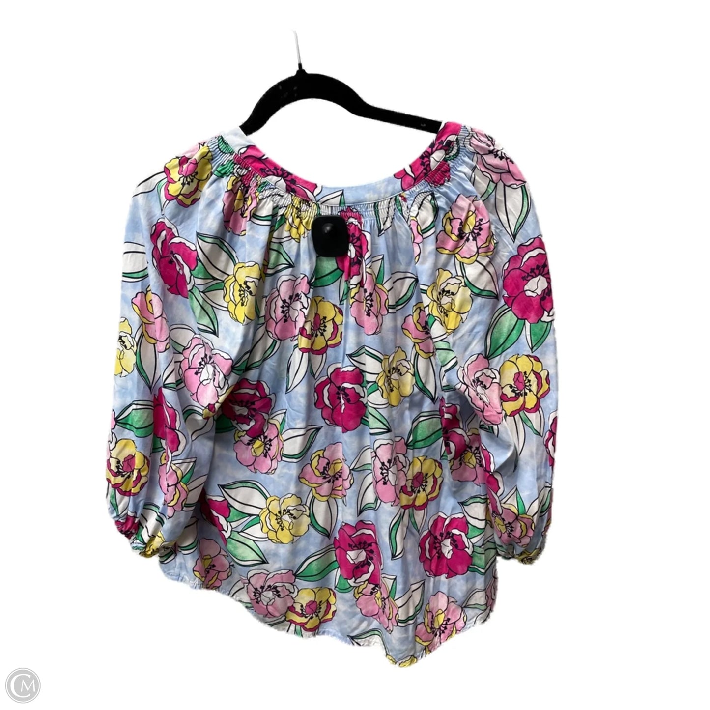 Top 3/4 Sleeve By Crown And Ivy In Floral Print, Size: Xlp