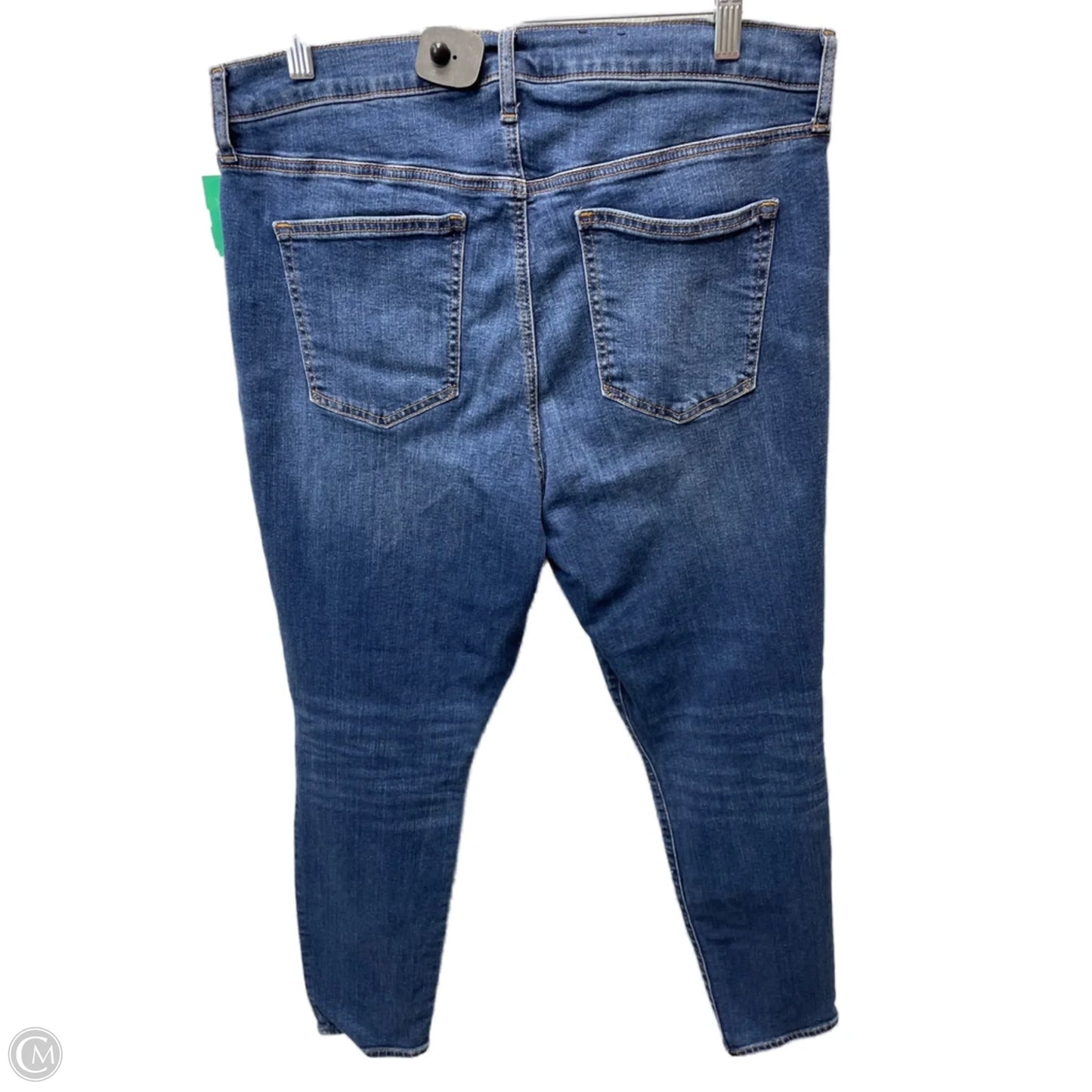 Jeans Skinny By Gap In Blue Denim, Size: 16