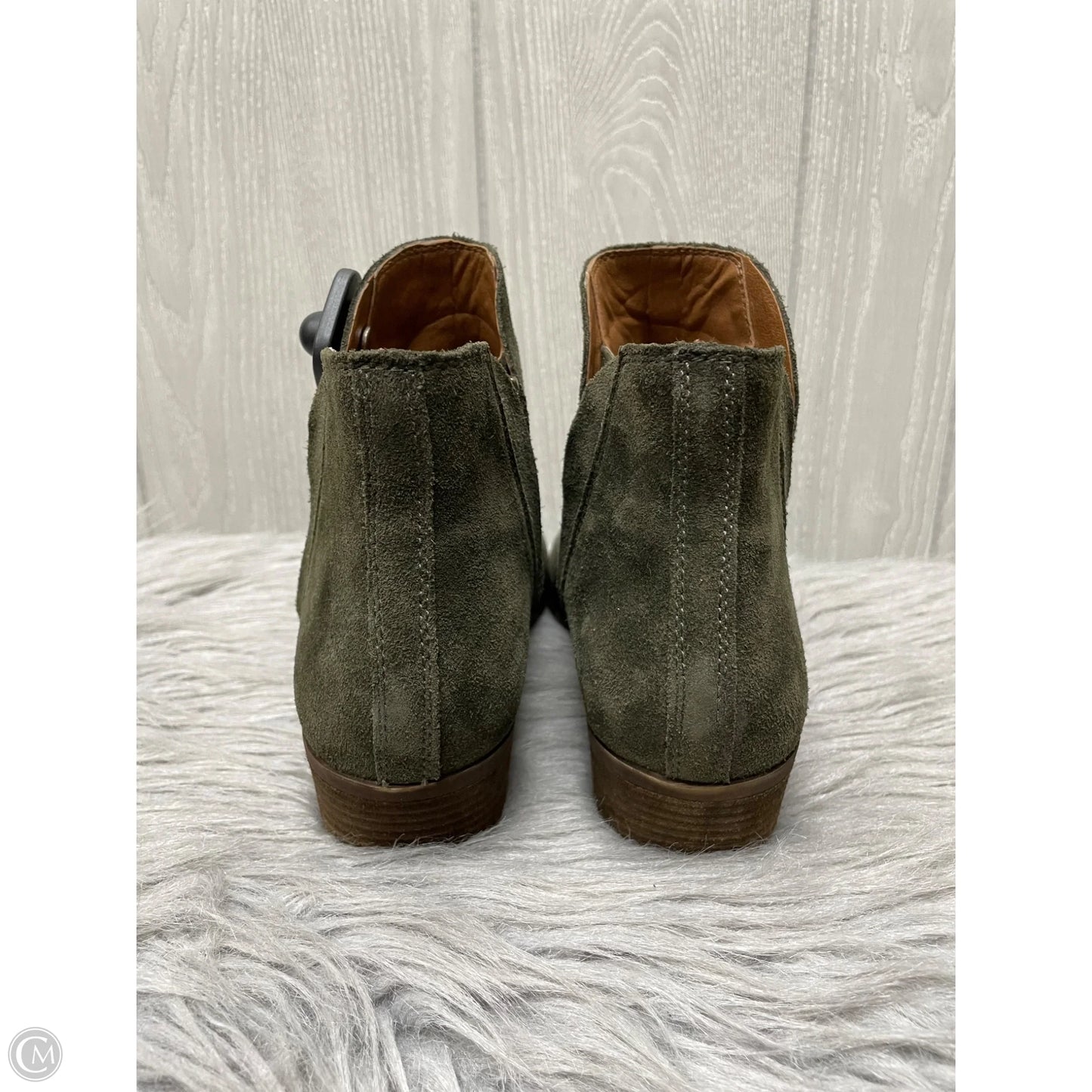 Boots Ankle Heels By Lucky Brand In Green, Size: 10