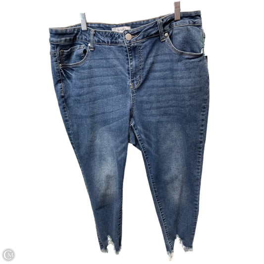 Jeans Cropped By Cmc In Blue Denim, Size: 16