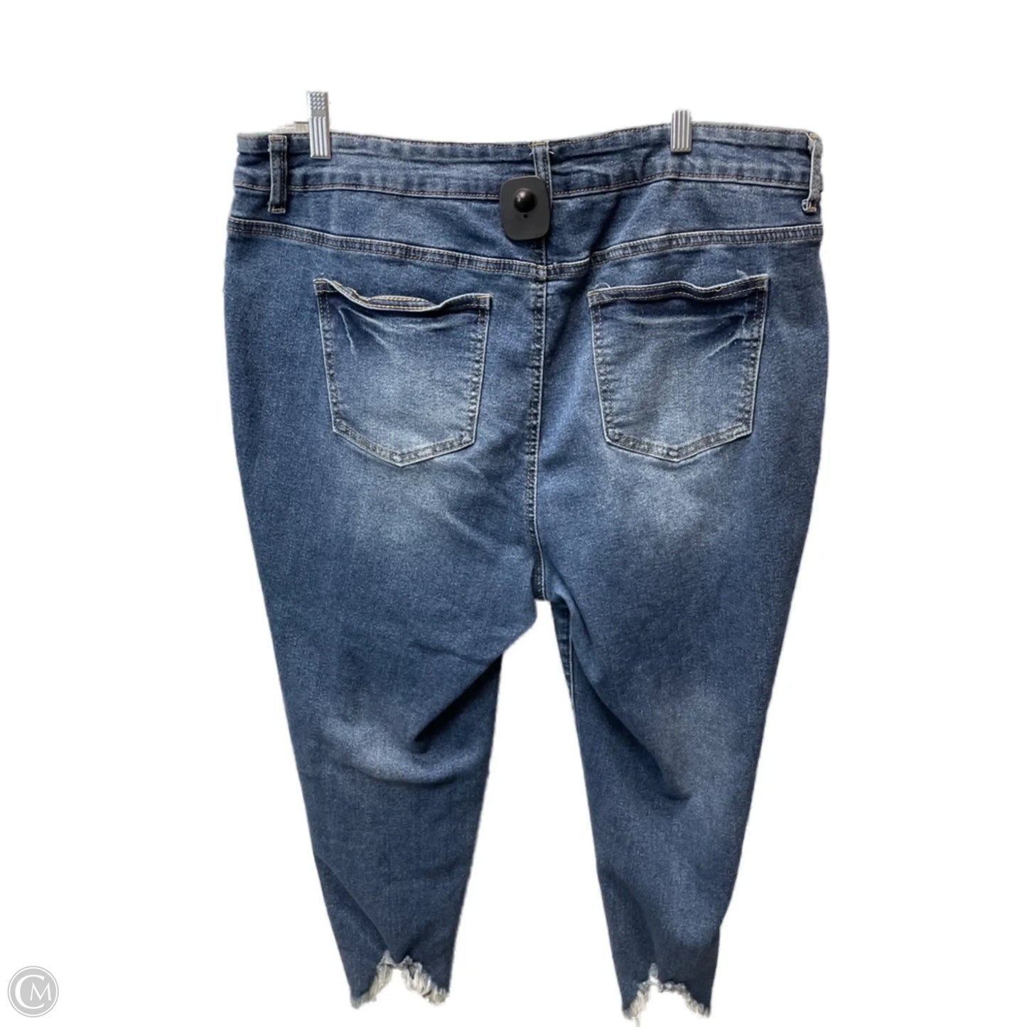 Jeans Cropped By Cmc In Blue Denim, Size: 16