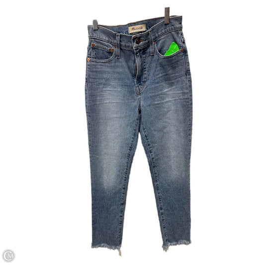Jeans Straight By Madewell In Blue Denim, Size: 2