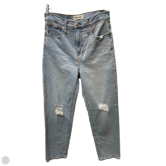 Jeans Straight By Madewell In Blue Denim, Size: 2